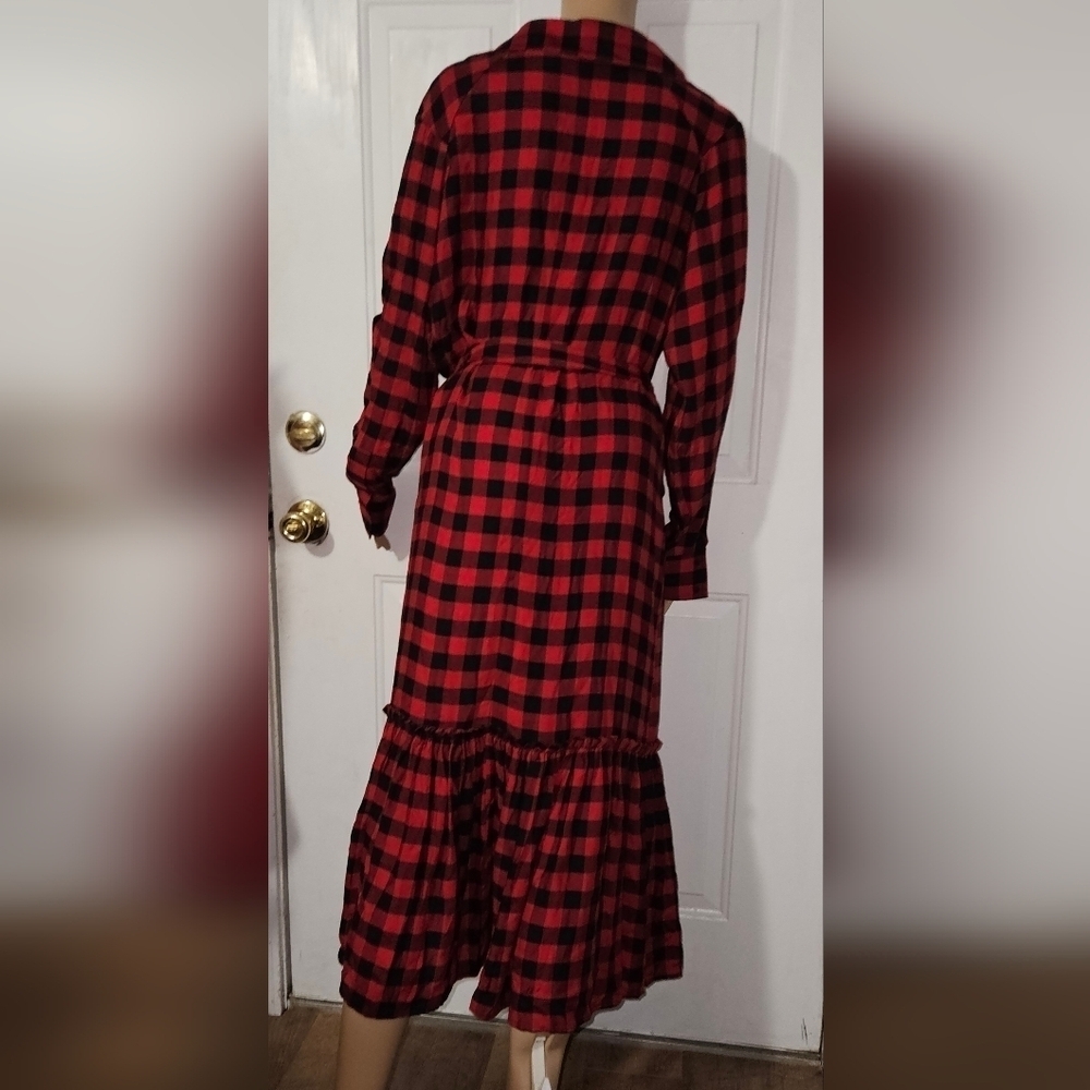 Eleven By March 11 Plaid Red and Black Women's Dress - Picture 2 of 4